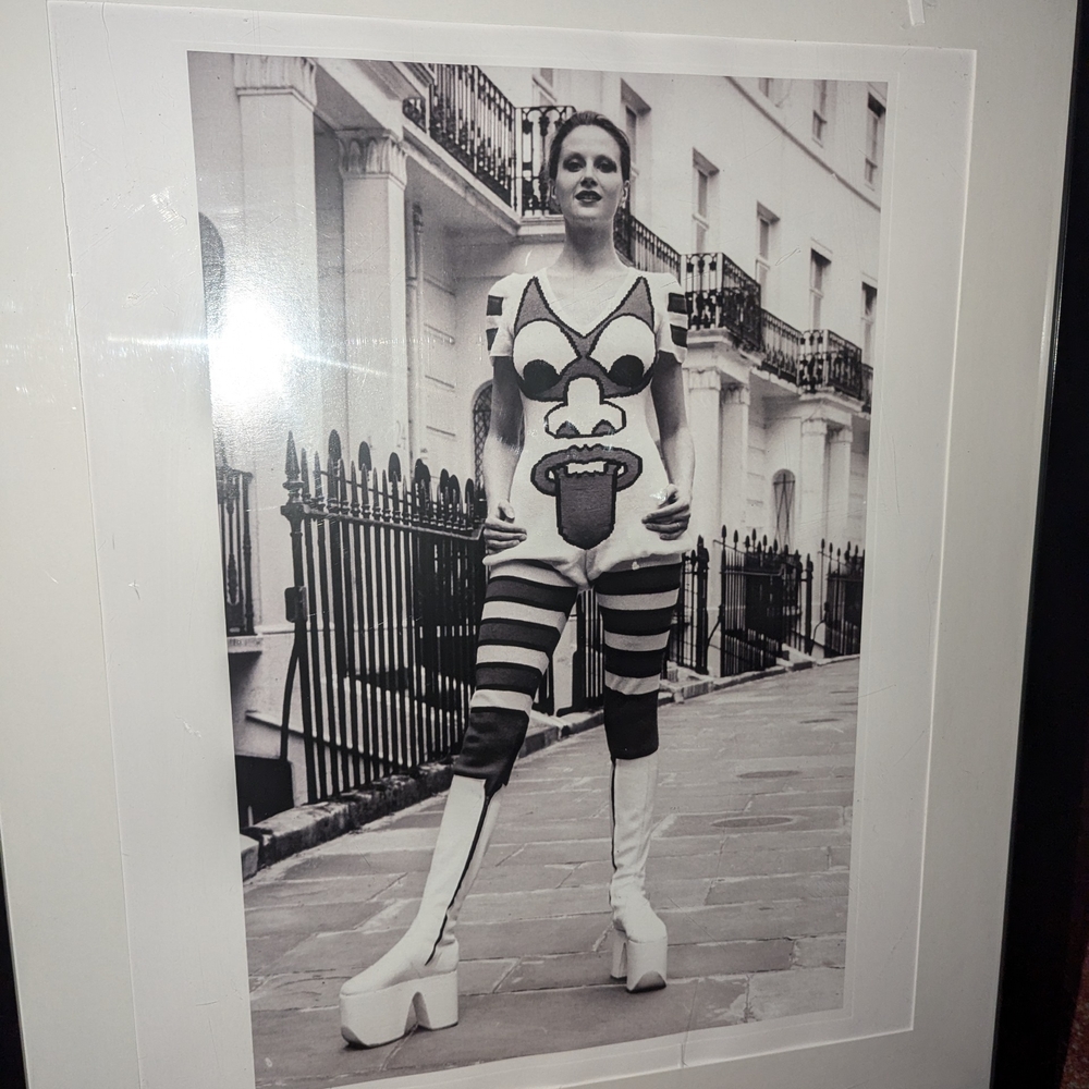 70's Black and White Framed Art Print